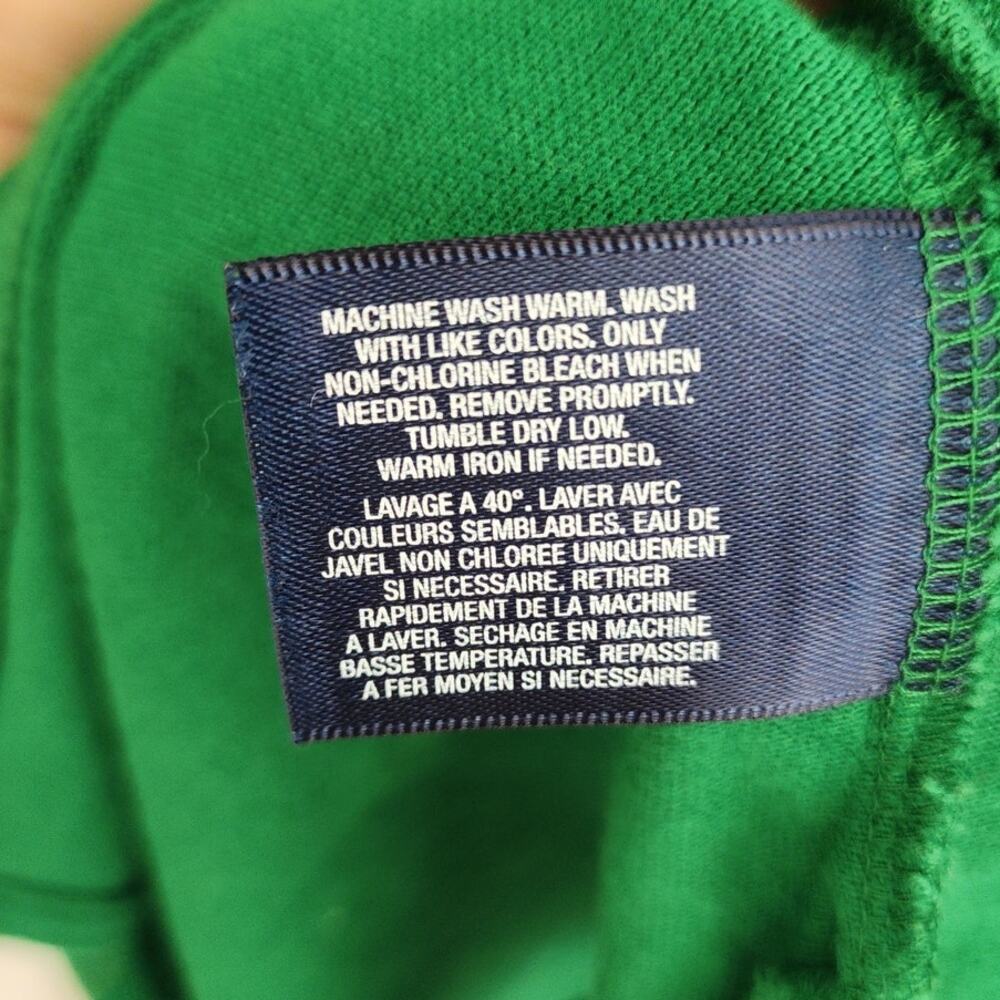 Polo by ralph Lauren Boy's Large(14-16) Green Long Sleeve 100% Cotton Pullover - Picture 6 of 6